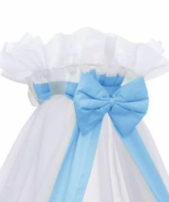 Slaaptextiel Baby Sluier Strik Blauw - Baby Hemeltjes - Baby Klamboe Voor Wieg En Ledikant -Sophie Shop 550x550 671