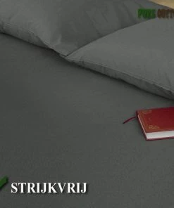 PURE HOME COTTON Hoeslaken 160x200 Katoen - Tot (30cm) - Jersey - Meer Kleuren - Strijkvrij - Lange Levensduur - Antraciet -Sophie Shop 550x550 672