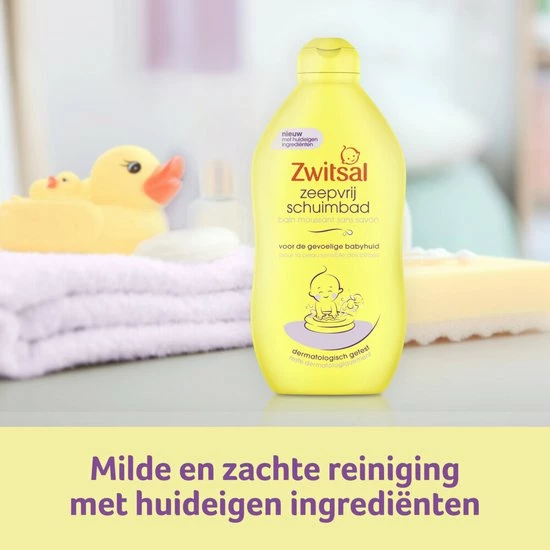 Zwitsal - Zeepvrij Schuimbad - 3 X 400 Ml - Voordeelpack 6 Zwitsal - Zeepvrij Schuimbad - 3 X 400 Ml - Voordeelpack - Afbeelding 4