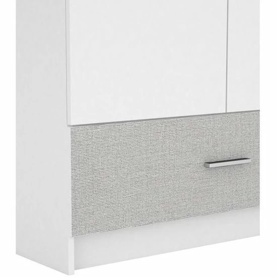 DEMEYERE Babykamer Kilian 3-delig - Ledikant 70x140 Commode & Kledingkast - Wit / Linen 4 DEMEYERE Babykamer Kilian 3-delig - Ledikant 70x140 Commode & Kledingkast - Wit / Linen - Afbeelding 2
