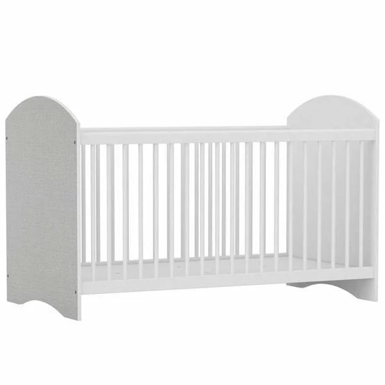 DEMEYERE Babykamer Kilian 3-delig - Ledikant 70x140 Commode & Kledingkast - Wit / Linen 9 DEMEYERE Babykamer Kilian 3-delig - Ledikant 70x140 Commode & Kledingkast - Wit / Linen - Afbeelding 7