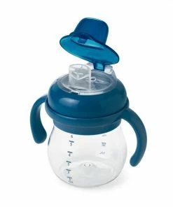 OXO Tot Transitions Drinkbeker - Tuitbeker Baby - Antilekbeker - 150ml Met Handvat - Navy
