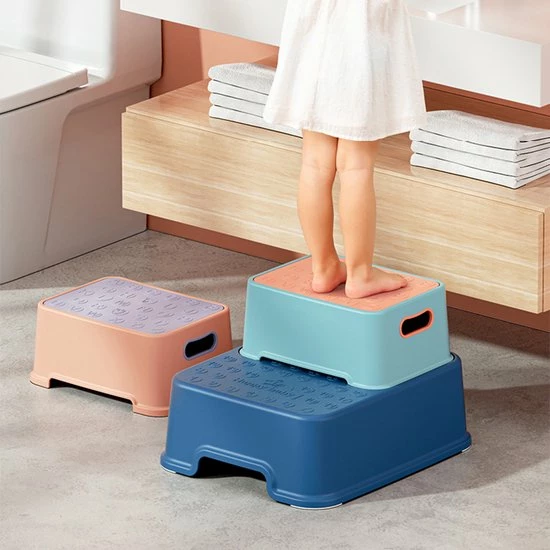 Splendole Opstapje - Badkameropstapje Kinderen - Wc Krukje 27 Cm Blauw 5 Splendole Opstapje - Badkameropstapje Kinderen - Wc Krukje 27 Cm Blauw - Afbeelding 3