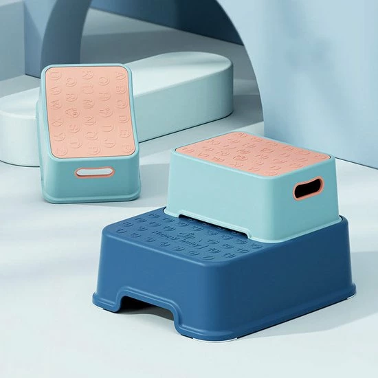 Splendole Opstapje - Badkameropstapje Kinderen - Wc Krukje 27 Cm Blauw 7 Splendole Opstapje - Badkameropstapje Kinderen - Wc Krukje 27 Cm Blauw - Afbeelding 5