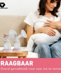Vulpes Goods Vulpes BabyCare Dubbele Elektrische Borstkolf 9 Zuiglevels & 5 Massagelevels 3 Modi - Draagbaar - BPA Vrij Incl. 30 Moedermelk Bewaarzakjes -Sophie Shop 550x550 815