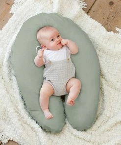 Doomoo Basics Cover - Hoes Voor Voedingskussen Comfy Big - Biokatoen - 190cm - Tetra Green -Sophie Shop 550x550 846