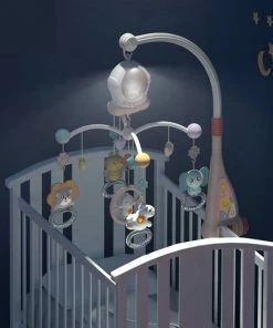 Happy World X Super Mama Club® Muziekmobiel - Muziekmobiel Baby - Babymobiel - Muziekhanger - Muziekmobiel Box - Kleur: Perzikroze -Sophie Shop 550x550 859