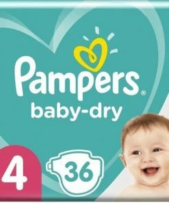 4x Pampers Baby Dry Luiers Maat 4 36 Stuks