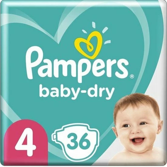 4x Pampers Baby Dry Luiers Maat 4 36 Stuks 3 4x Pampers Baby Dry Luiers Maat 4 36 Stuks