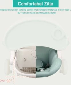 Thuys Kinderstoel Inklapbaar - Inklapbare Kinderstoel Verstelbaar - Kinderstoel Inklapbaar Met Eetblad Kantelbaar - Zitten & Liggen - Verwijderbaar Eetblad - Met Wielen - BPA Vrij - Tot 20KG - Dinosaurus Blauw -Sophie Shop 550x550 906