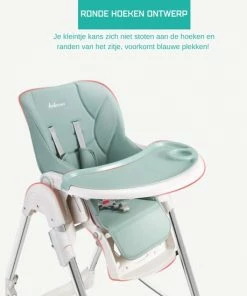 Thuys Kinderstoel Inklapbaar - Inklapbare Kinderstoel Verstelbaar - Kinderstoel Inklapbaar Met Eetblad Kantelbaar - Zitten & Liggen - Verwijderbaar Eetblad - Met Wielen - BPA Vrij - Tot 20KG - Dinosaurus Blauw -Sophie Shop 550x550 916