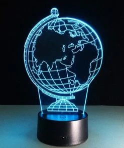 CozyDesigns Led Nachtlamp - 3D Wereldbol - Led Lamp - Sfeerverlichting - Led Light - Wereld