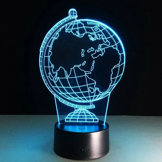 CozyDesigns Led Nachtlamp - 3D Wereldbol - Led Lamp - Sfeerverlichting - Led Light - Wereld 3 CozyDesigns Led Nachtlamp - 3D Wereldbol - Led Lamp - Sfeerverlichting - Led Light - Wereld