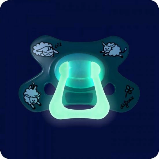 Difrax Fopspeen 12+ Maanden Natural Speen - Glow In The Dark - 1 Stuk 19 Difrax Fopspeen 12+ Maanden Natural Speen - Glow In The Dark - 1 Stuk - Afbeelding 17