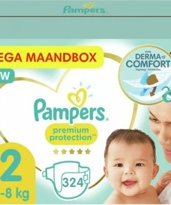 Pampers - Premium Protection - Maat 2 - Mega Maandbox - 324 Luiers