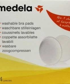 Medela Zoogcompressen Wasbaar Extreem Zacht Voor Normale Hoeveelheden Lekkende Moedermelk - 4 Stuks - Wasbaar 40 Tot 60 Graden -Sophie Shop 550x551 15