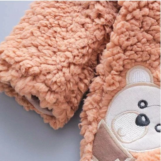 Budino Luxe Baby Pyjama Romper Onesie Dear Beer Dier - Bruin - 6 Mnd 11 Budino Luxe Baby Pyjama Romper Onesie Dear Beer Dier - Bruin - 6 Mnd - Afbeelding 9