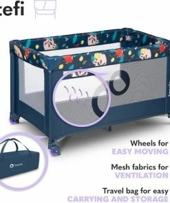 Lionelo Stefi - Campingbedje - 125x65cm - Tot 15kg - Transporttas 25 Lionelo Stefi - Campingbedje - 125x65cm - Tot 15kg - Transporttas -Sophie Shop 550x552 5