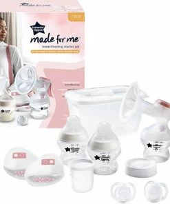 Tommee Tippee Made For Me - Startpakket Voor Borstvoeding - Bestaande Uit Een Handmatige Borstkolf, Zuigflessen En Spenen, Een Sterilisatordoos, Fopspenen, Zoogkompressen, Bewaarbakjes Voor Moedermelk En Bijbehorende Deksels -Sophie Shop 550x556 11