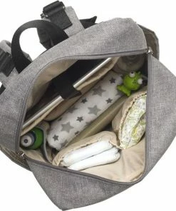 Babymel Luiertas Rugzak/rugtas George Grey/Black -Sophie Shop 550x556 13