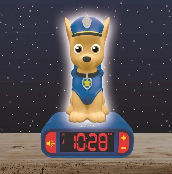 Nickelodeon Paw Patrol Wekker | Nachtlampje | Chase 9 Nickelodeon Paw Patrol Wekker | Nachtlampje | Chase - Afbeelding 7