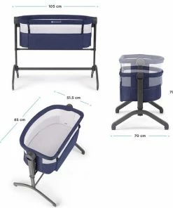 Kinderkraft Co Sleeper - Aanschuifwieg - Bea - Navy -Sophie Shop 550x557 10