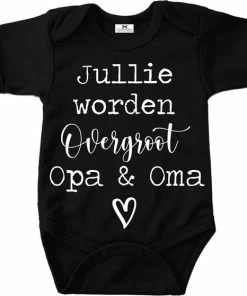 Livingstickers Rompertje Voor Overgroot Opa En Oma-jullie Worden Overgroot Opa En Oma-bekendmaking Zwangerschap Overgrootouders-Maat 62