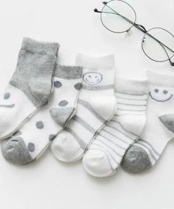 Merkloos Babysokjes - New Born Sokken - 0-3 Maanden - Katoen