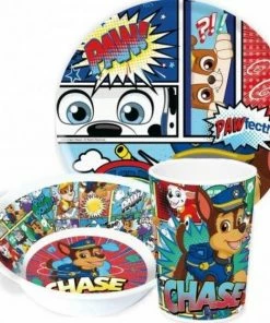 Stor Paw Patrol 3 Delig Ontbijtset / Eetset