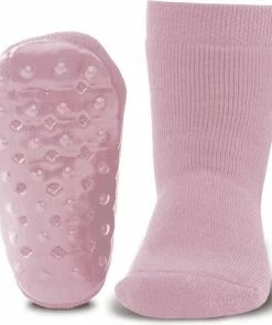 Ewers Antislip Sokken Effen Oud Roze-23/24