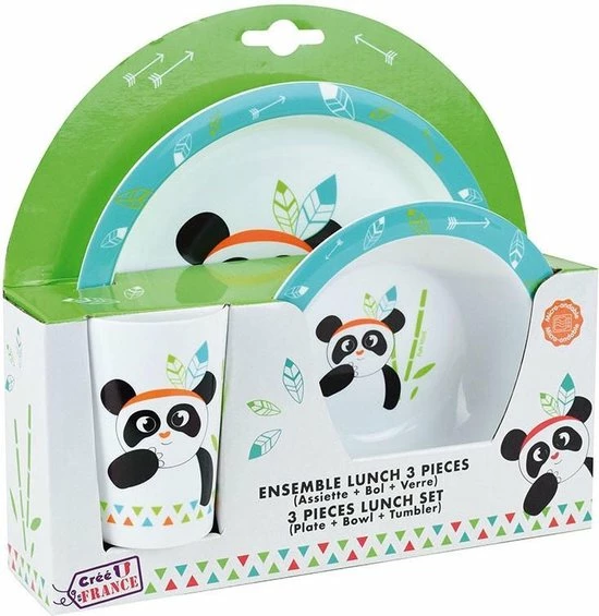 Panda Ontbijtsetje - 3 Delig 5 Panda Ontbijtsetje - 3 Delig - Afbeelding 3