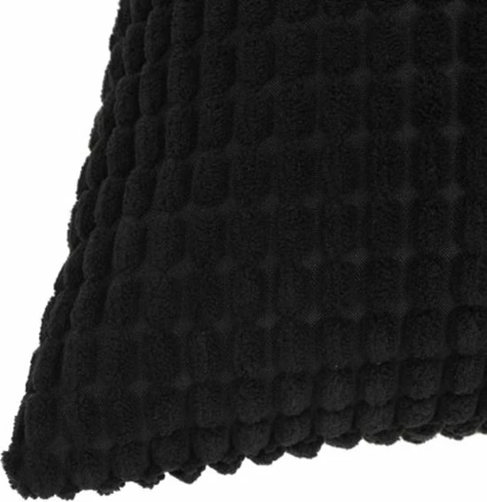 VidaXL Sierkussenset 60x60 Cm Velours Zwart 2-delig 8 VidaXL Sierkussenset 60x60 Cm Velours Zwart 2-delig - Afbeelding 6