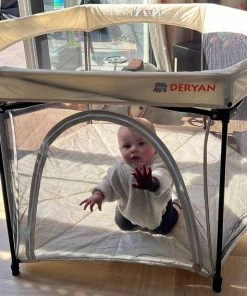 Deryan Draagbare Kinderbox - Cream - Vaste Matrasbodem - Reisbox - Campingbedje -Sophie Shop 550x568 7