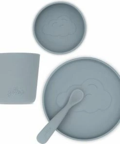 Jollein Kinderserviesset Siliconen 4-delig - Storm Grey -Sophie Shop 550x572 2