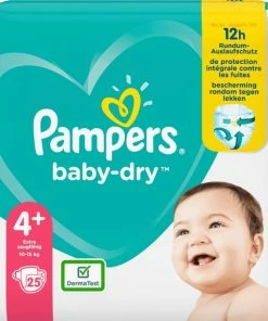 Pampers Baby-Dry - Maat 4+ (10-15kg) - 25 Luiers -Sophie Shop 550x572 5