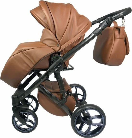 P'tit Chou Trento Cognac - Complete 3 In 1 Kinderwagen Set - Buggy + Autostoel + Incl. Accessoires 12 P'tit Chou Trento Cognac - Complete 3 In 1 Kinderwagen Set - Buggy + Autostoel + Incl. Accessoires - Afbeelding 10