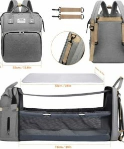 Merkloos Baby Tas - Zwart- Verzorgingstas - Verzorgingstas Luiertas - Baby Tas - Luier Tas - Luiertas Rugzak - Luier Rugzak - Luiertas Zwart - Baby Rugzak -Sophie Shop 550x574 1