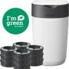 Tommee Tippee Milieuvriendelijke Twist & Click Luieremmer - Met 12 Navulcassettes - Wit -Sophie Shop 550x575