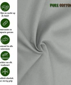 PURE HOME COTTON Hoeslaken 90x200 Katoen - Tot (30cm) - Jersey - Meer Kleuren - Strijkvrij - Lange Levensduur - Grijs -Sophie Shop 550x576 2