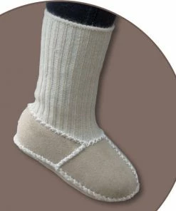 WOOOL® Schapenvacht Slofjes - Baby - Beige (20/21) 100% Echt Leer En Schapenwol - ECO+ 11 WOOOL® Schapenvacht Slofjes - Baby - Beige (20/21) 100% Echt Leer En Schapenwol - ECO+ -Sophie Shop 550x582 2