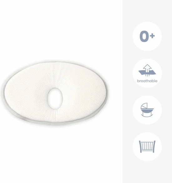 Doomoo Basics Baby Pillow - Klein Ergonomisch Hoofdkussentje 6 Doomoo Basics Baby Pillow - Klein Ergonomisch Hoofdkussentje - Afbeelding 4