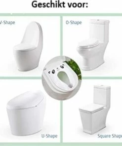 Merkloos WC Verkleiner - Wit Panda Ontwerp - Toilettrainer - Opvouwbare Toilet Zitje - Toiletbril Verkleiner - Kinder WC Bril -Sophie Shop 550x586 1