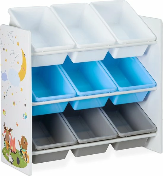 Relaxdays Kinderkast Speelgoed - Speelgoedkast - Speelgoedkist - Opbergkast - 9 Kisten - A 12 Relaxdays Kinderkast Speelgoed - Speelgoedkast - Speelgoedkist - Opbergkast - 9 Kisten - A - Afbeelding 10