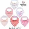 MINIIYOU Bandana Kwijlslabbetjes - Roze/Wit - 6 Stuks - Puntslabbetjes - Katoen 1 MINIIYOU Bandana Kwijlslabbetjes - Roze/Wit - 6 Stuks - Puntslabbetjes - Katoen -Sophie Shop 550x604 4