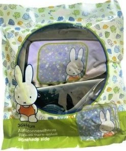 2x Nijntje Auto Zonnescherm Met Zuignappen - Opvouwbare Autozonneschermen Raamzonnescherm Opvouwbaar Kinder Zonwering