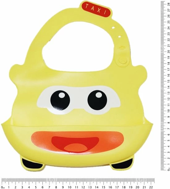 LS Goods Baby Slabbetje - Vrolijke Auto Taxi - Auto - Geel - Afwasbaar - Rapley 8 LS Goods Baby Slabbetje - Vrolijke Auto Taxi - Auto - Geel - Afwasbaar - Rapley - Afbeelding 6