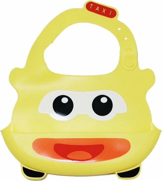 LS Goods Baby Slabbetje - Vrolijke Auto Taxi - Auto - Geel - Afwasbaar - Rapley 3 LS Goods Baby Slabbetje - Vrolijke Auto Taxi - Auto - Geel - Afwasbaar - Rapley