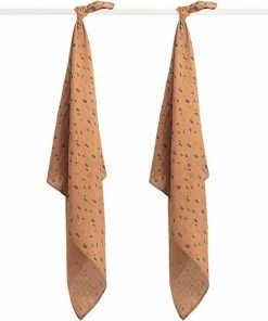 Jollein Hydrofiel Multidoek Spot 115x115cm - Caramel - 2 Stuks