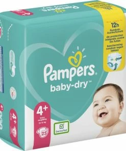Pampers Baby-Dry - Maat 4+ (10-15kg) - 25 Luiers