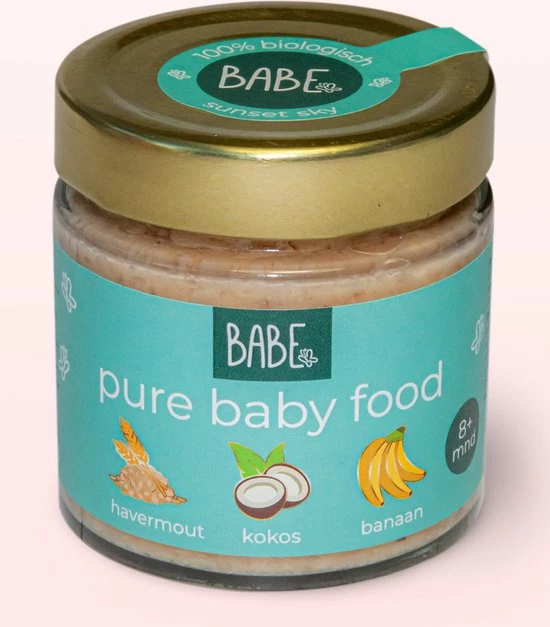 Babe Breakfast Box Met 1 Smaak - Havermout - Kokos - Banaan - Biologische Culinaire Babyhapjes Vanaf 8 Tot 36 Maanden - Sunset Sky - 6x200 Gram Babyvoeding - Winnaar Baby Innovation Award 2022 Beste Babyvoeding 2022 5 Babe Breakfast Box Met 1 Smaak - Havermout - Kokos - Banaan - Biologische Culinaire Babyhapjes Vanaf 8 Tot 36 Maanden - Sunset Sky - 6x200 Gram Babyvoeding - Winnaar Baby Innovation Award 2022 Beste Babyvoeding 2022 - Afbeelding 3